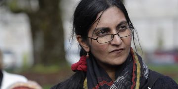 西雅圖市女議員卡莎瑪·薩旺特(AP Photo/Ted S. Warren)