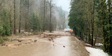連續降水使普吉特灣區多地積水（WSDOT）